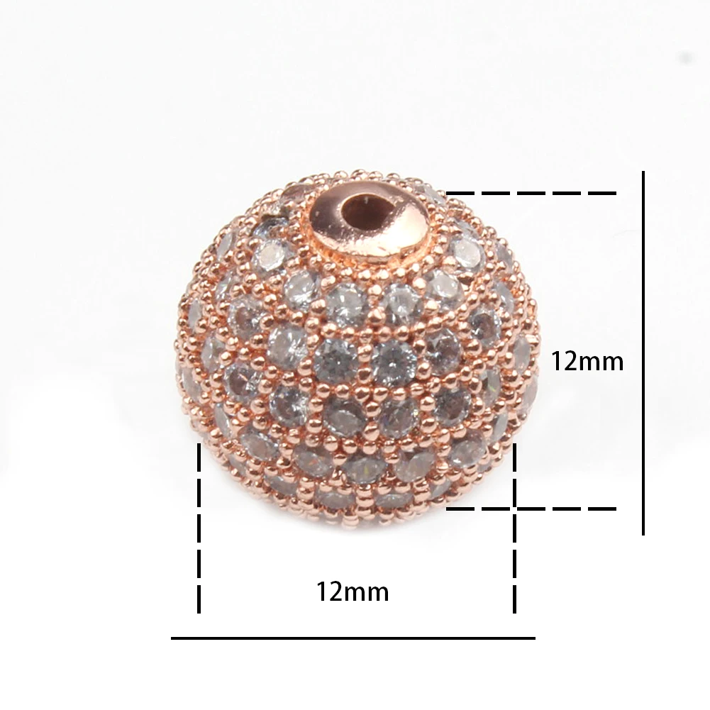 Круглые бусины из латуни 4/6/8/10/12 мм 3 шт./лот