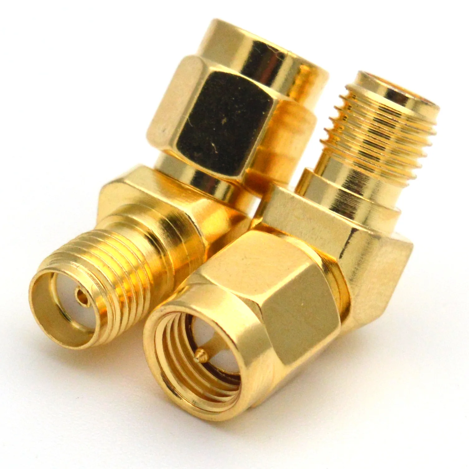 

Pure Copper SMA Male To SMA Female 45 135 Degree Bevel Adapter Connector For FPV Goggle Antenna