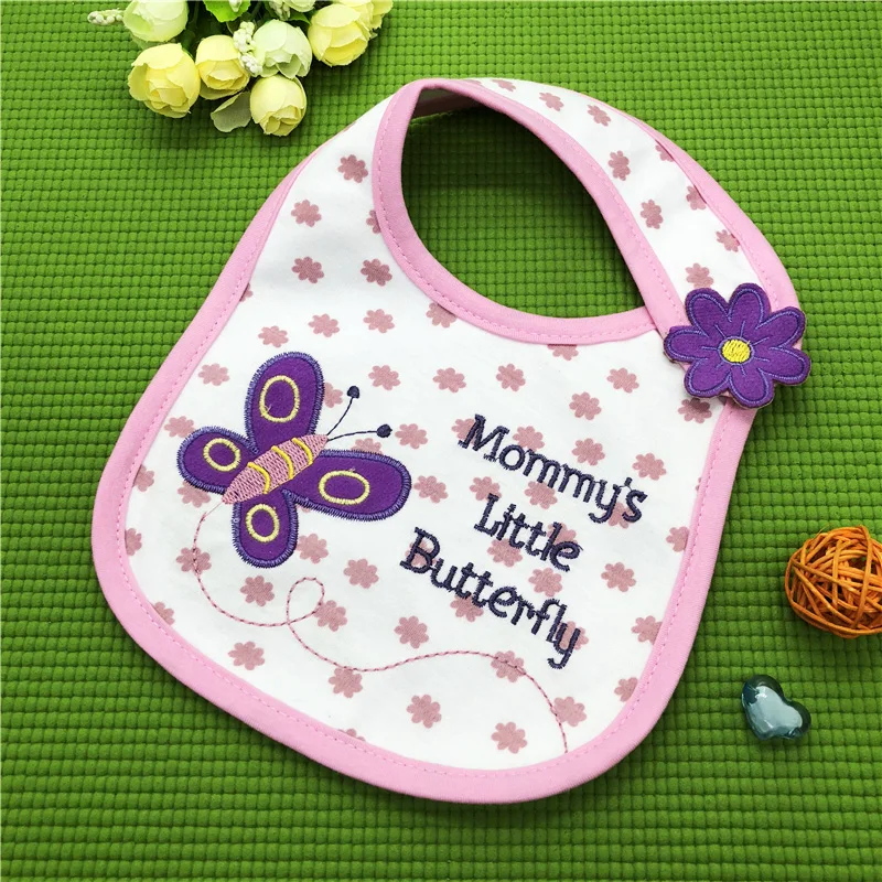 Bebe Bibs Baberos Babador Bavoir водонепроницаемый милый мультфильм вышивка печать дети мультфильм отрыжка ткань 6-24 месяцев DS19