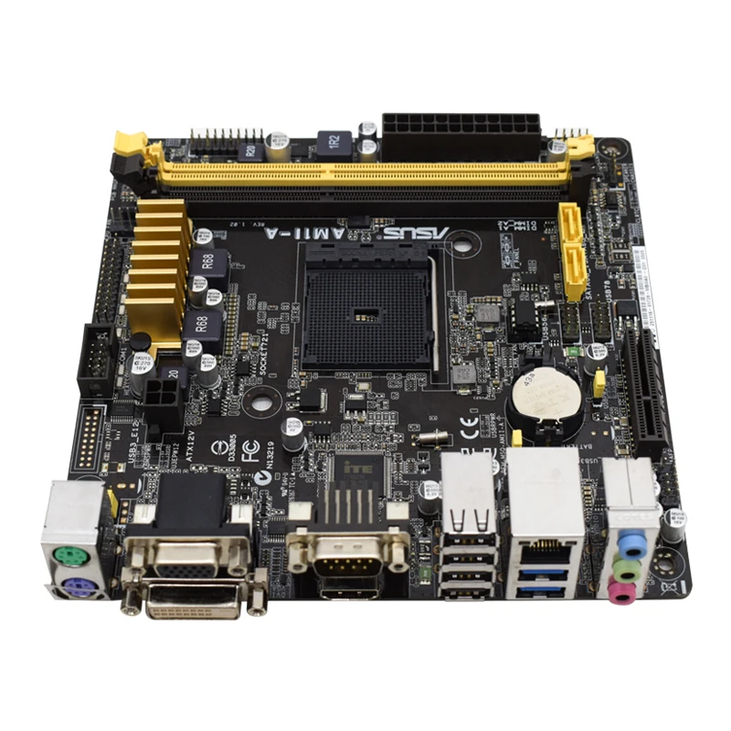 best motherboard for office pc ASUS AM1I-A Motherboard AM1 Motherboard DDR3 1600MHz RAM Memory AMD AM1 SATA6G 17*17 cm USB3.0 PCI-E X16 Slot latest motherboard for pc