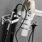 Стойка для сушки волос с пробивкой, полка из нержавеющей стали для установки в ванную комнату