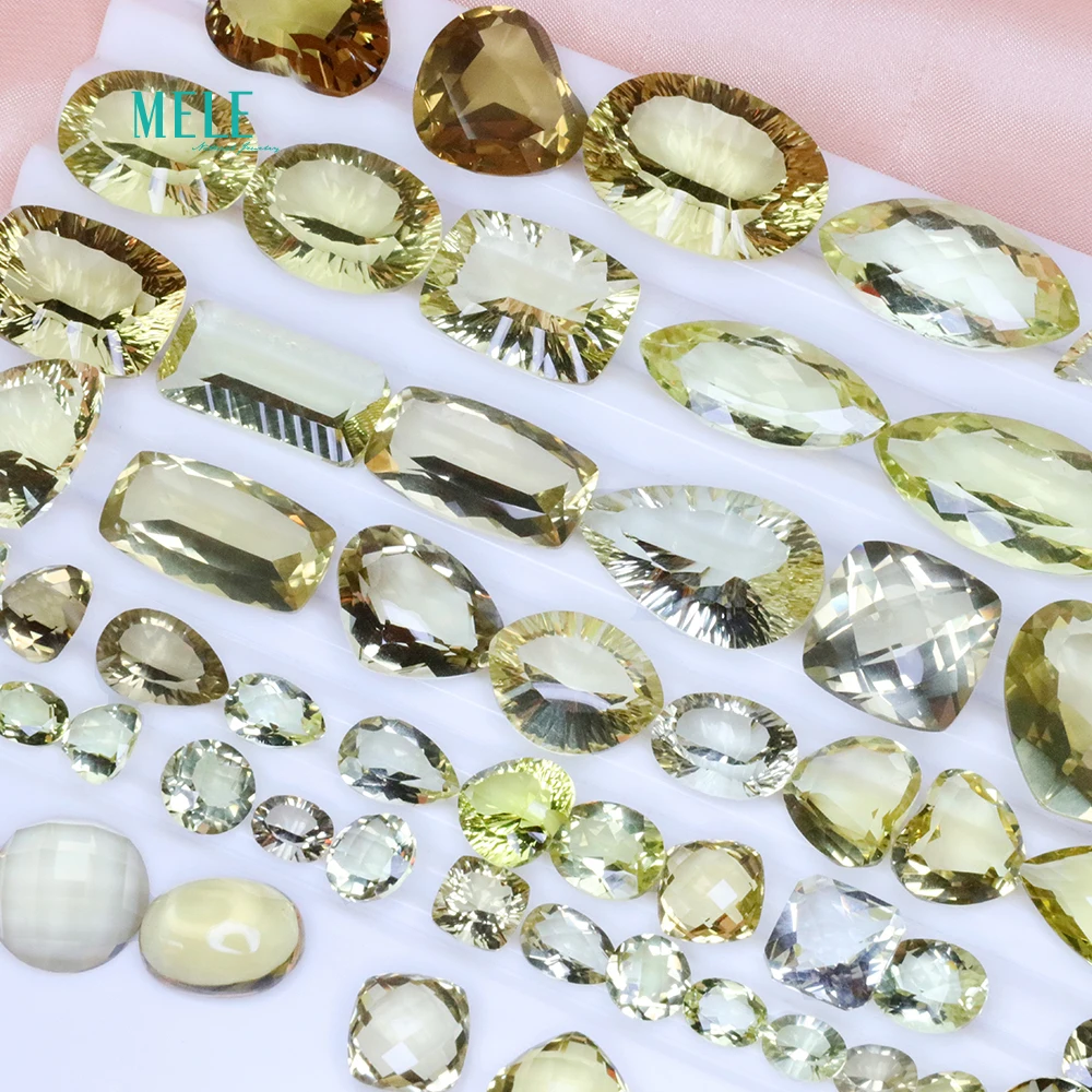 Натуральный цитрин кристалл от 1ct до 20ct голый камень низкая цена зазор Случайная