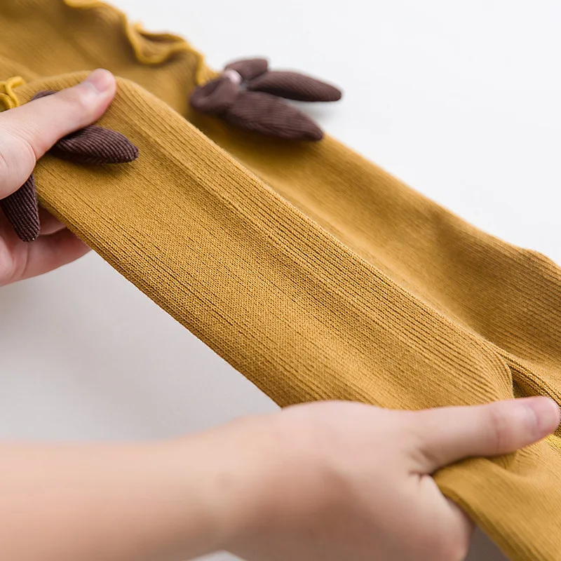 Новинка 2019 года сезон осень зима детские леггинсы От 0 до 7 лет девочек в виде ушей