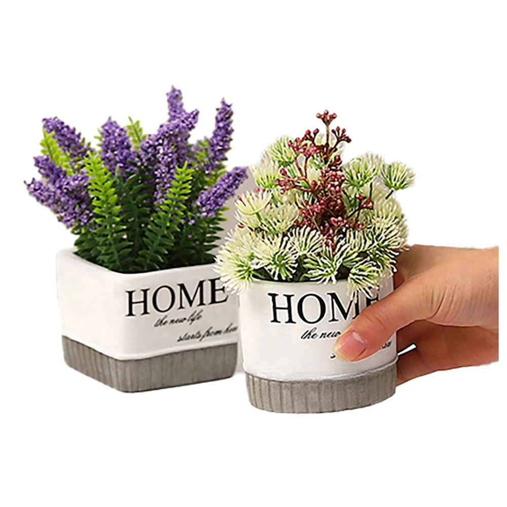 

Artificial Bonsai Simulation Green Plant Ornaments Flower Small Potted Desktop Office Table Decor Indoor Fake Plants Party Favor