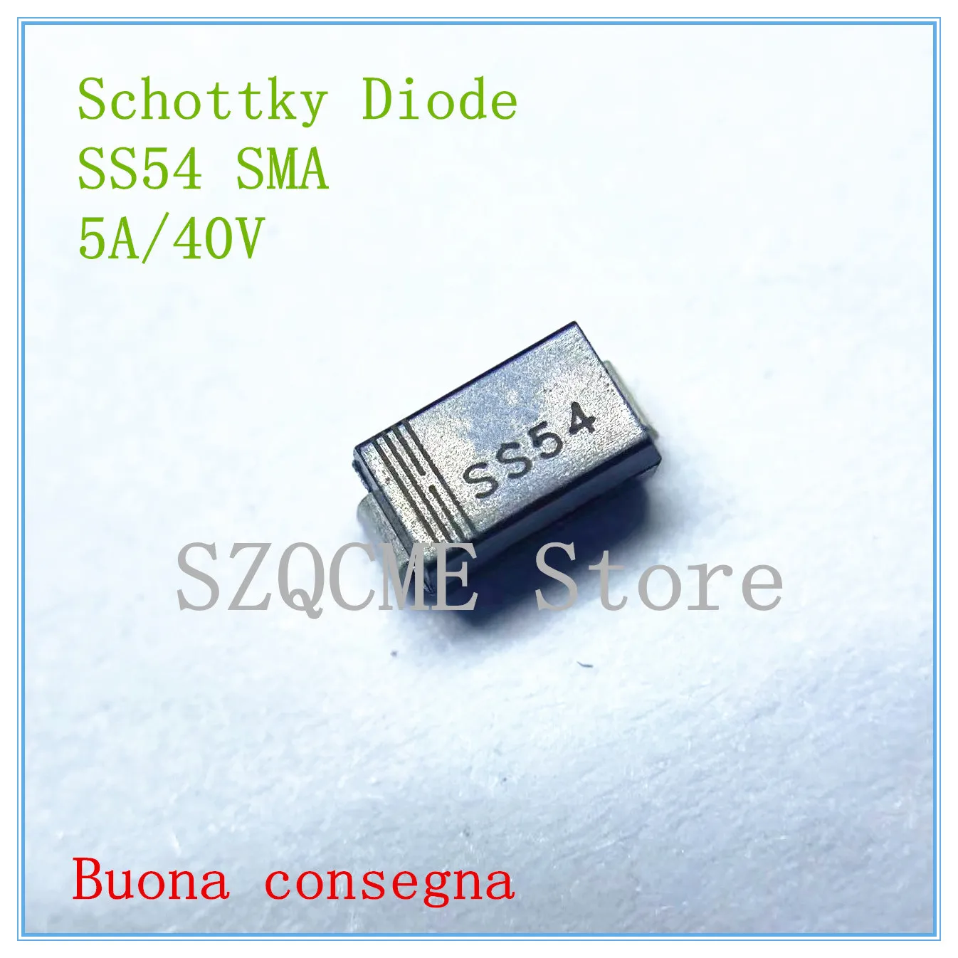 Фото 50 шт. SS54 SR540 SB540 5A 40 в диод Шоттки SMA SMD | Электронные компоненты и принадлежности