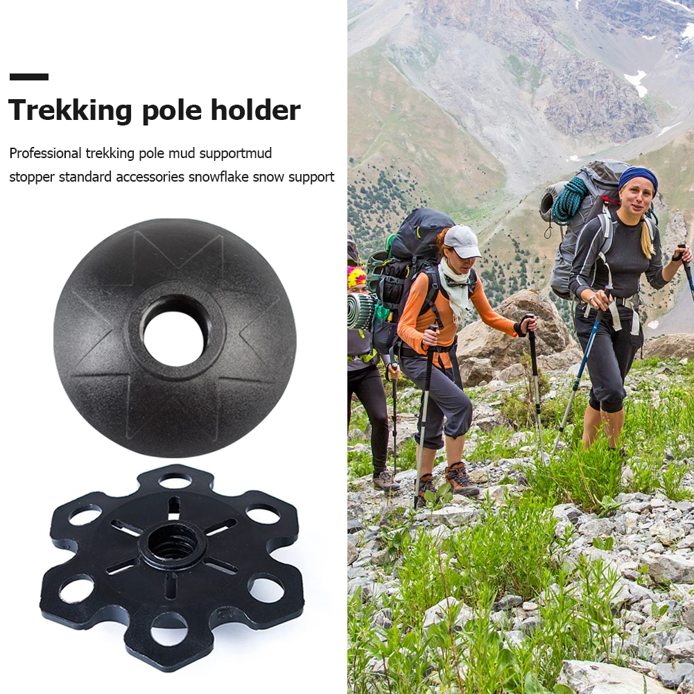 

Alpenstock Hiking Poles Accessories Rubber 85mm Snow Support Hiking Poles Mud Tray Climbing Trekking Poles Accessory