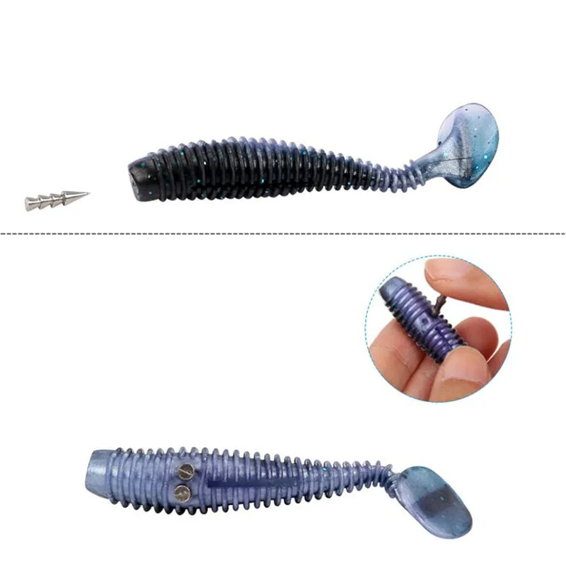 TSURINOYA 0 6g 9g 1 3g 8 gTungsten Сталь вставка Привести Рыболовный грузик из свинца Вес