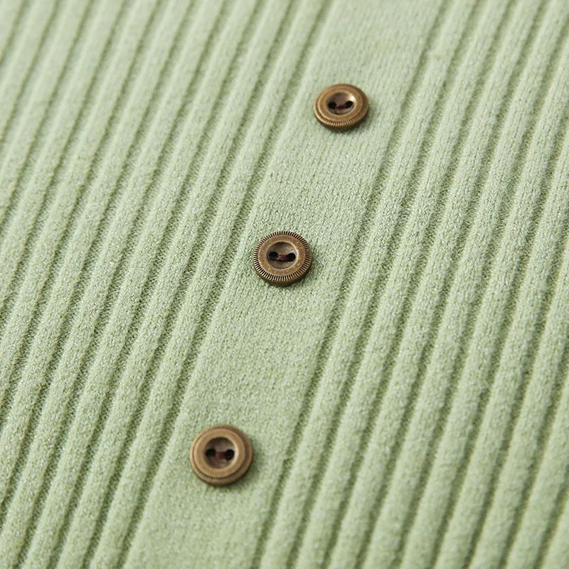 

Basic Base Knitted Knitwear Women Fall Winter Buttons Half-Turtleneck Long Sleeve Slim Fit Ribbed Sweater Lady Pullover Jumpers