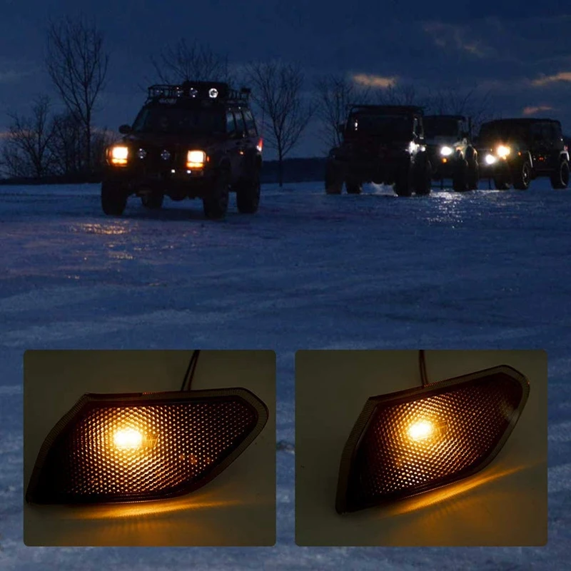 

For Rotary signal reflector warning light for LED side indicator light of Khmer red JL 18-19 Jeep