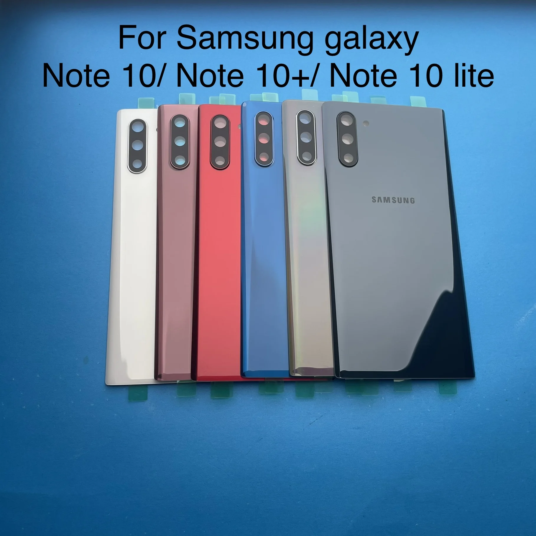 original quality rear glass battery door back cover case housing phone chassis parts for samsung galaxy note 10 plus note 10 free global shipping