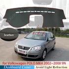 Противоскользящий коврик из ПУ кожи для Volkswagen VW POLO MK4 2002  2008 9N 9N3