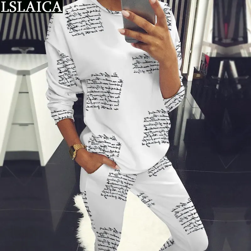 Женский офисный комплект из двух предметов элегантный топ с длинными рукавами и