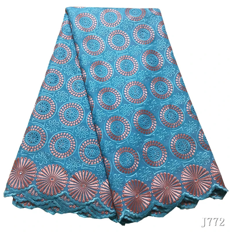 Африканская кружевная ткань Королевский Синий Швейцарский Vole Lace 5 ярдов порошок вышитая польская хлопковая кружевная ткань Женская ткань HA772