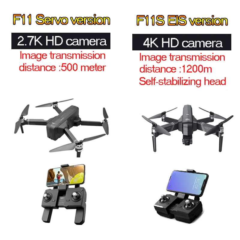 OTPRO F11S PRO 2020 Профессиональный 4K EIS камера бесщеточный мотор RC Дрон 5G WI-FI GPS дроны