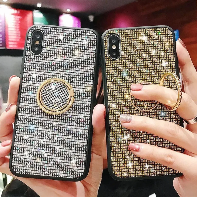 Блестящий Алмазный чехол для Samsung Galaxy Note 20 Ультратонкий A11 A21S A31 A41 M21 J4 Plus J6 J5 J7 2017