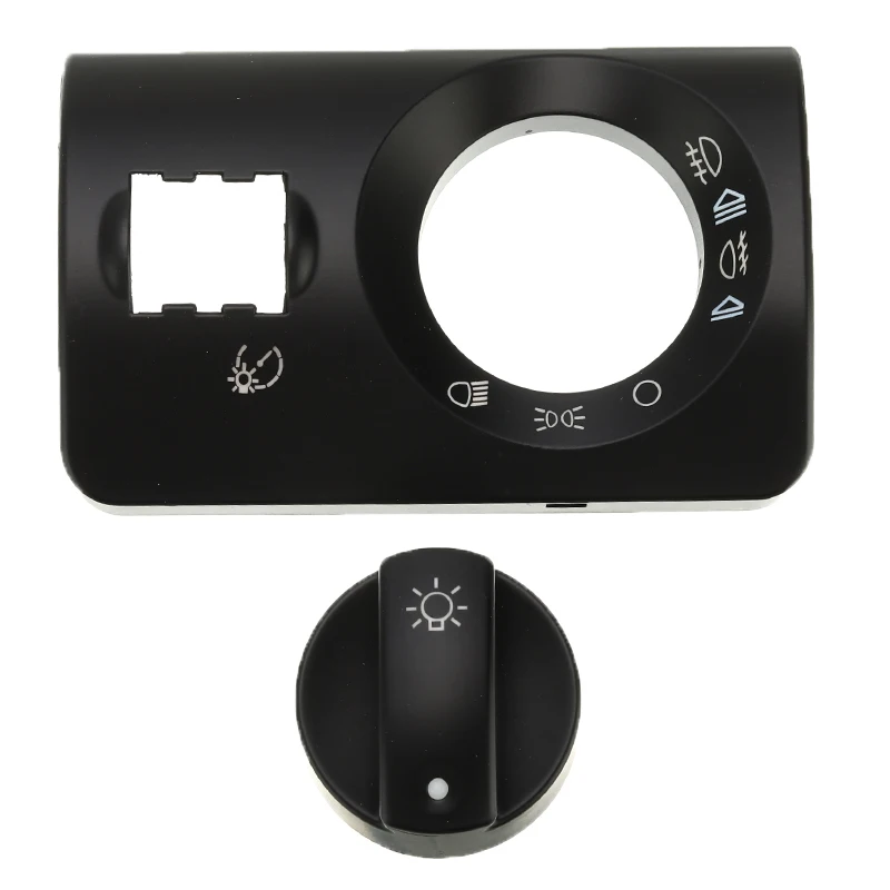 Головной светильник, противотуманный светильник, переключатель, Ремонтный комплект для Audi A4 S4 8E B6 B7 2000-2007, черная крышка переключателя