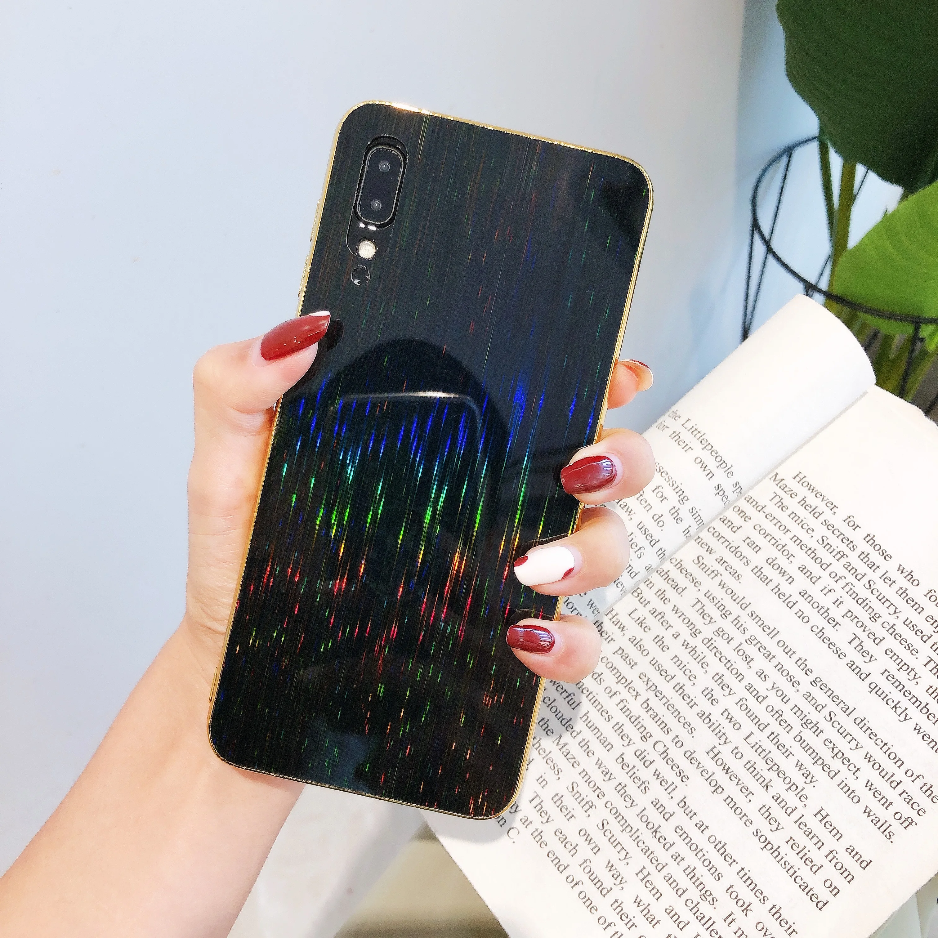 Цветной лазерный чехол для телефона Samsung A530 730 A6 8 9 10 10S 20 20S 30 50 70 A8 6 PLUS Модный мягкий
