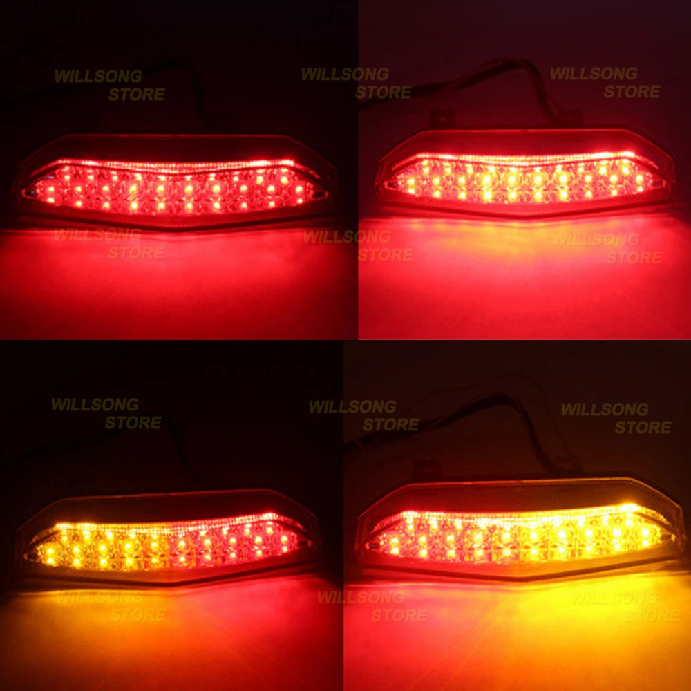 

LED Rear Tail Brake Light Blinker Turn Signal Integrated Lamp For KAWASAKI NINJA ZX6R ZX10R CONCOURS 14 GTR1400 Motorcycle