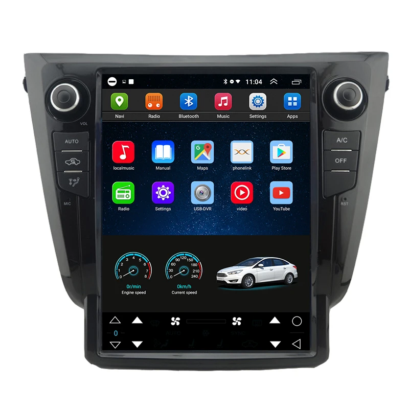

12.1" tesla style android car radio screen auto stereo for Nissan X-Trail xtrail Qashqai Navigation GPS Multimedia Video Player