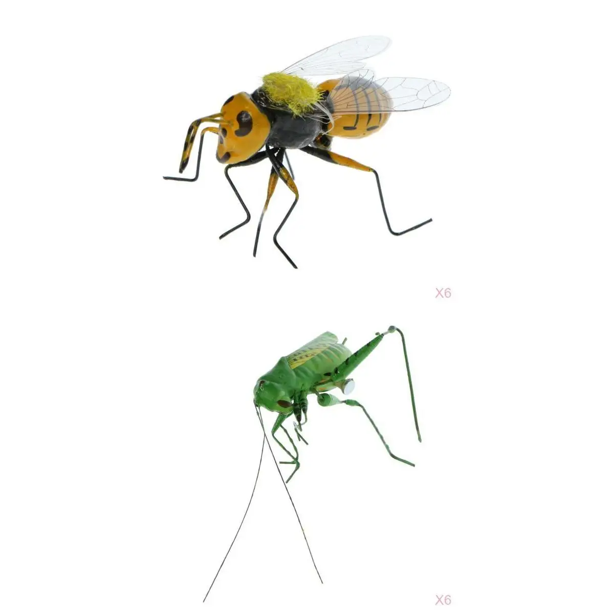 Реалистичная фигурка насекомых пчела кузнечик садовые декоративные игрушки Кол