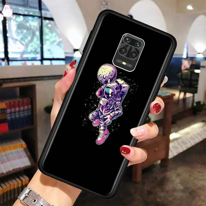 

Space Moon Astronaut Stars Silicone Case For Xiaomi Redmi Note 9S 9 9A 9C 9i 8T 8 Pro 8A 7 7A 6 6A K20 K30 Soft Back Cover Coque