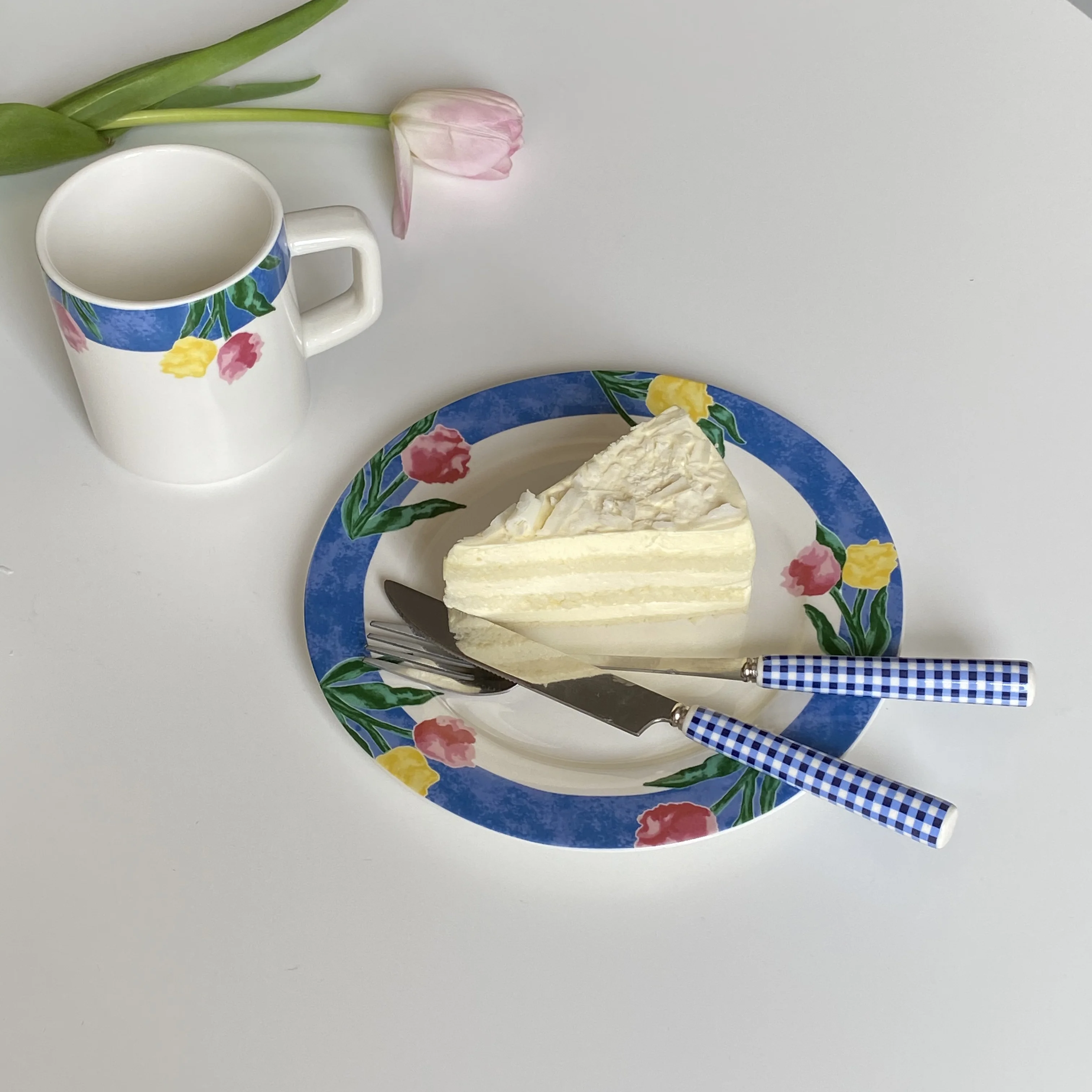 Кружка в скандинавском стиле с изображением роз винтажный кофе уникальная