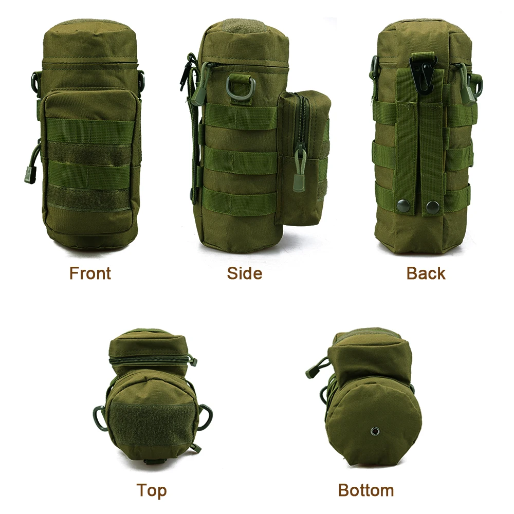 Тактический Чехол для бутылки с водой MOLLE, держатель, сумка для хранения, сумка-переноска с MOLLE, лямки для 1л, 32 унции, бутылка для воды