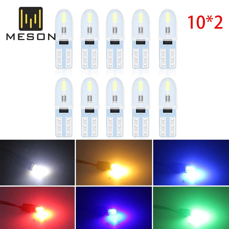 Светодиодсветодиодный автомобисветодиодный лампы T5 20 шт. светодиодные для