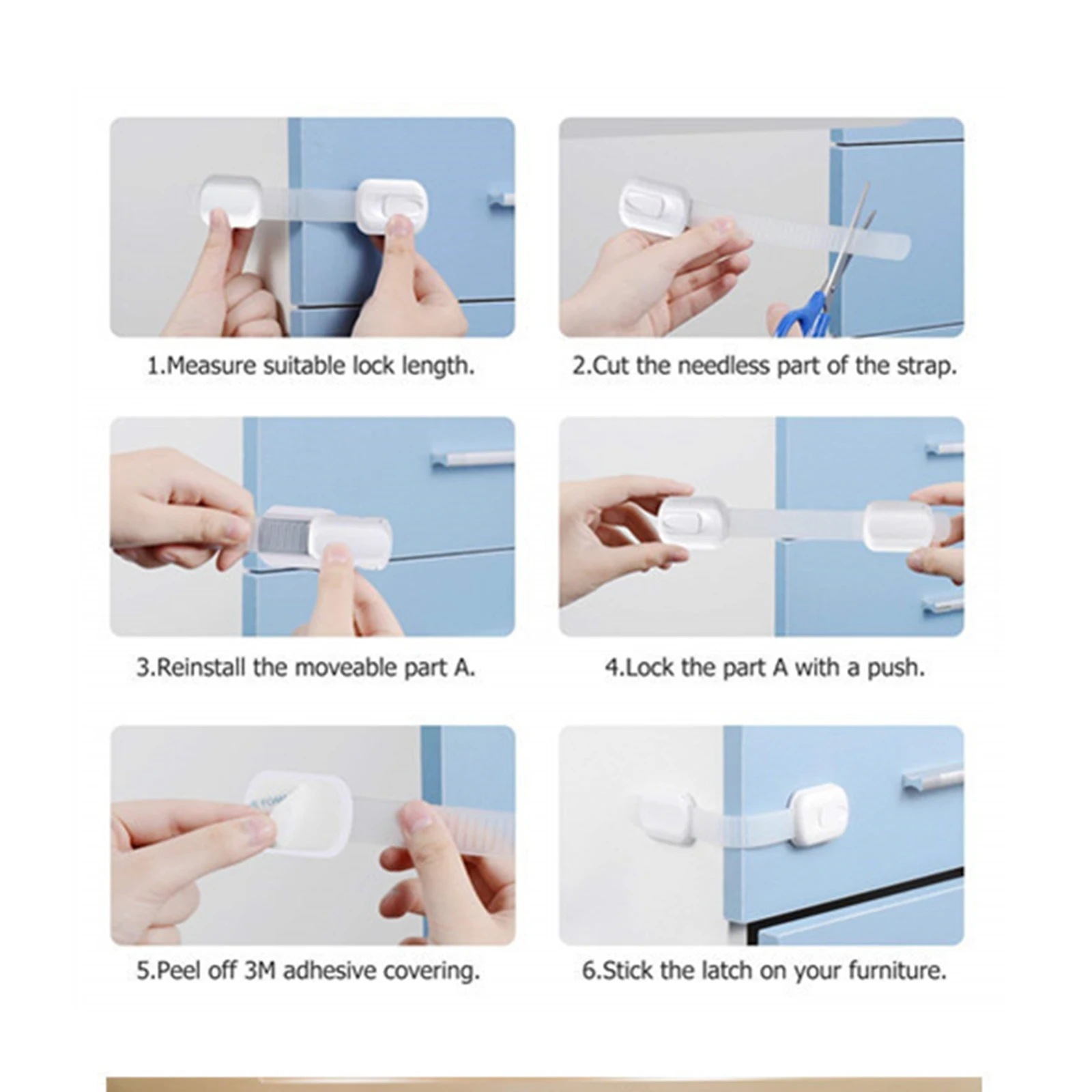 8 шт./лот буферная защита дверной ручки для детей блокировка дверей безопасности