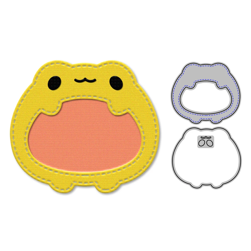 

YIXUAN Cartoon Frog Schoolbag Metal Cutting Dies Kids Toys Stencil For Decor DIY Scrapbooking Embossed Template Dies Paper Cards