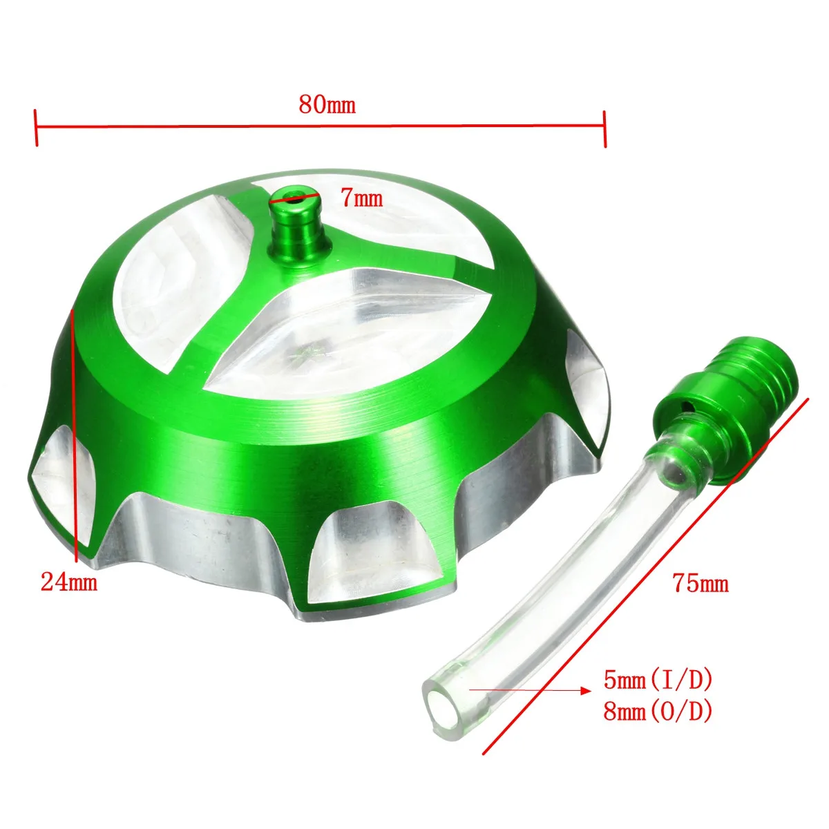 CNC Алюминиевый Газовый топливный бак Крышка для мотоциклов kawasaki Pit Dirt Bike KLX BBR TTR CRF