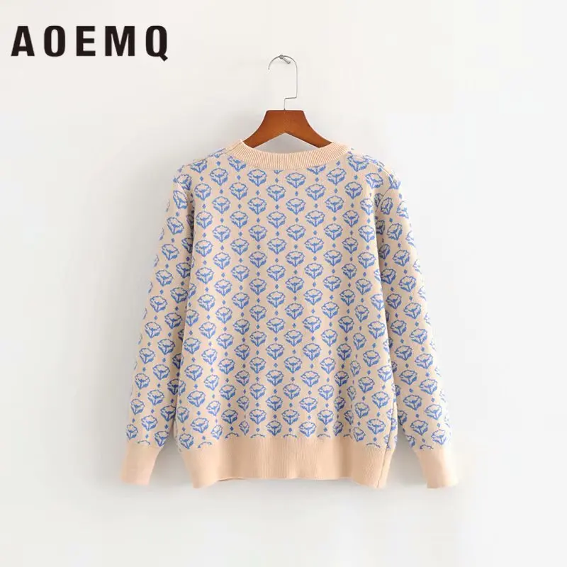 AOEMQ корейский Повседневный Женский комплект свитер топы и юбки спортивные