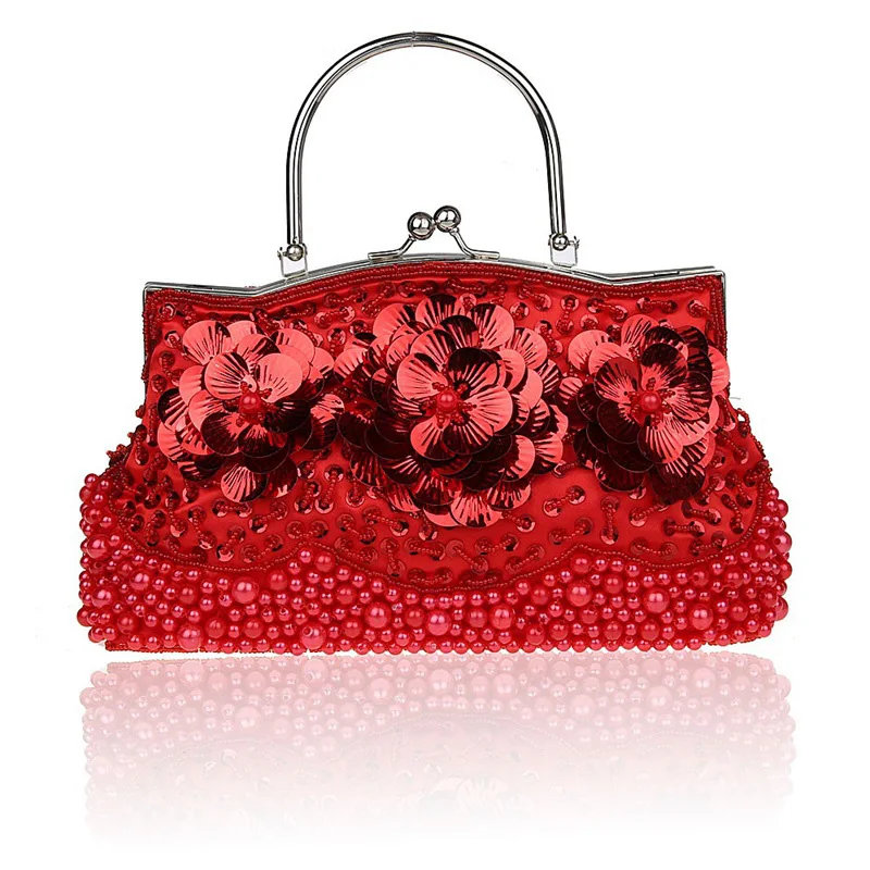 Новинка 2021 винтажная вечерняя сумка с бисером Сумка вышивкой клатч блестками и