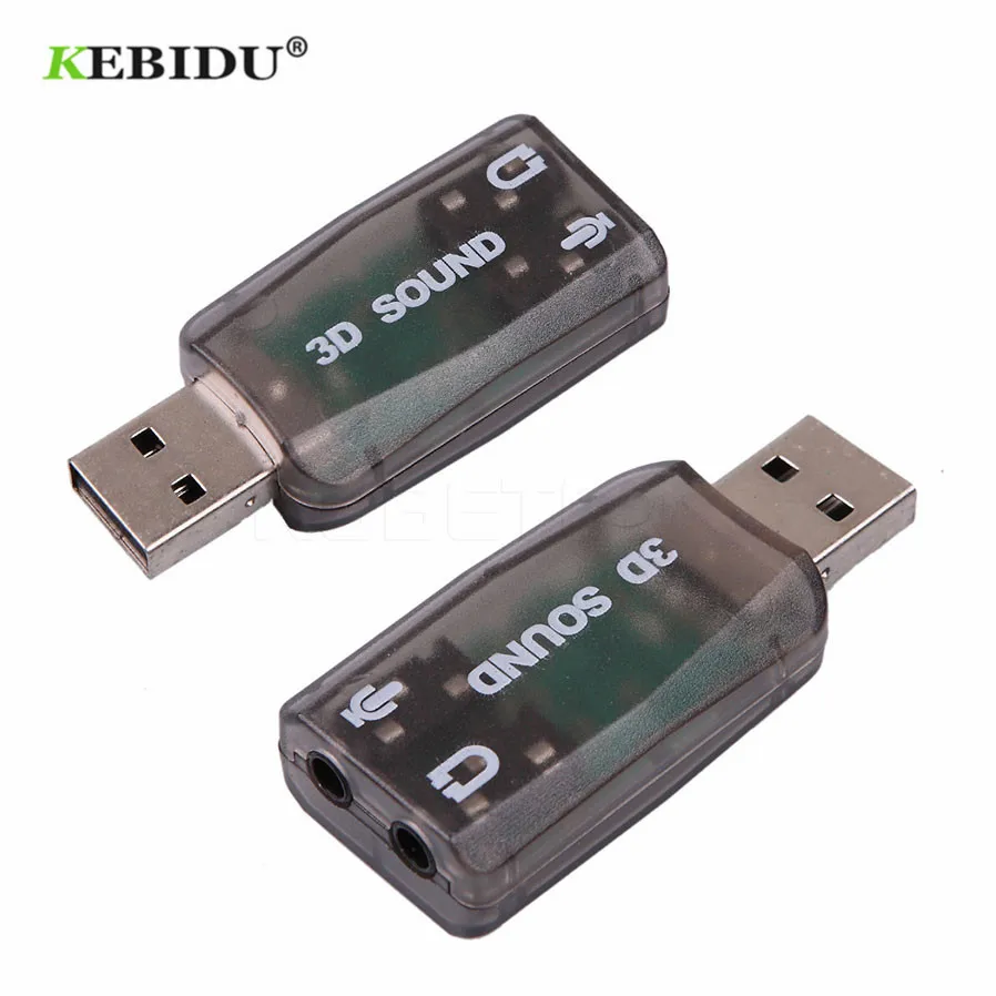 KEBIDU Внешний usb до 3,5 мм Микрофон Разъем для наушников стерео гарнитура 3d Звуковая карта аудио адаптер динамик Интерфейс для ноутбука