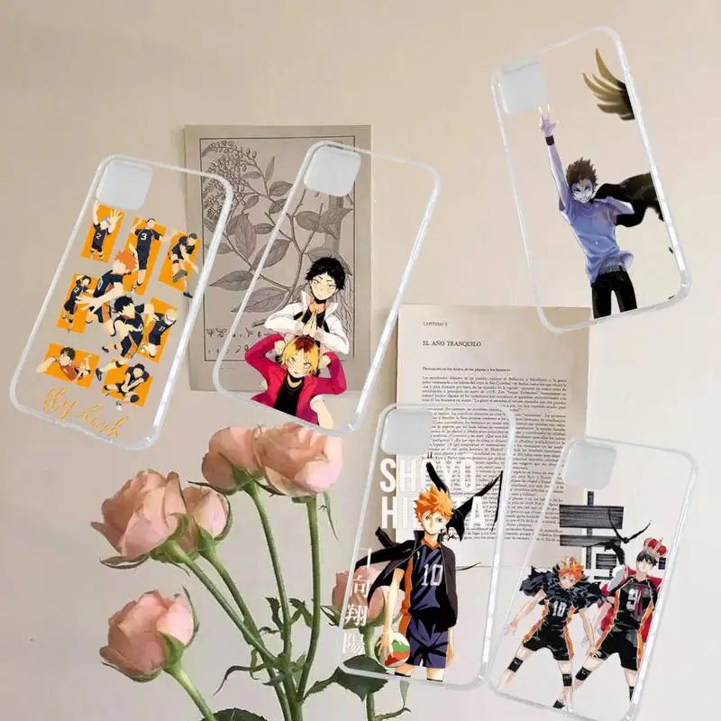 

haikyuu hintergrund anime Phone Case Transparent soft For iphone 12 11 13 7 8 6 s plus x xs xr pro max mini