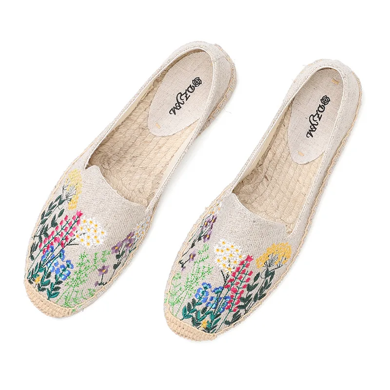 

2021 эспадрильи; Женская обувь на плоской подошве; Модная удобная женская повседневная обувь из конопли; Zapatillas Mujer Sapatos