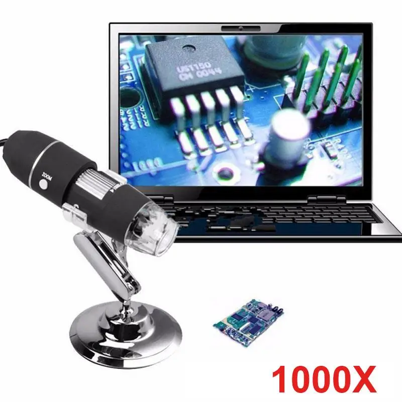 Водонепроницаемый портативный цифровой микроскоп из АБС пластика практичный