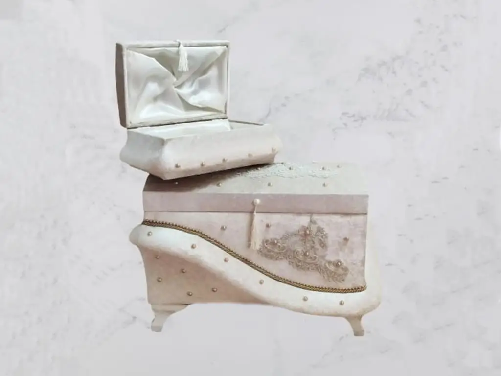 

Duru Lux Stone Tasseled Double Dowry Chest Powder