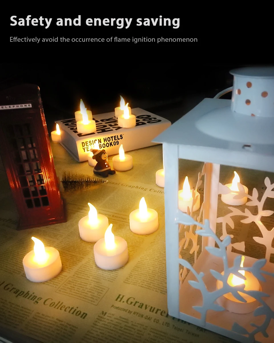 CHIZAO светодиодный светильник для чая, свечи, дом, светодиодный, velas, светодиодная батарея, беспламенные Свечи, лампа для церкви, домашний декор, освещение
