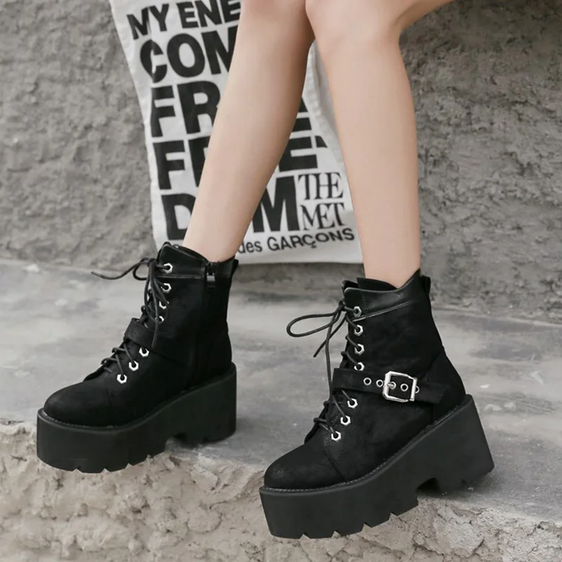 MONMOIRA/женские ботильоны с круглым носком и пряжкой на ремешке женские ботинки