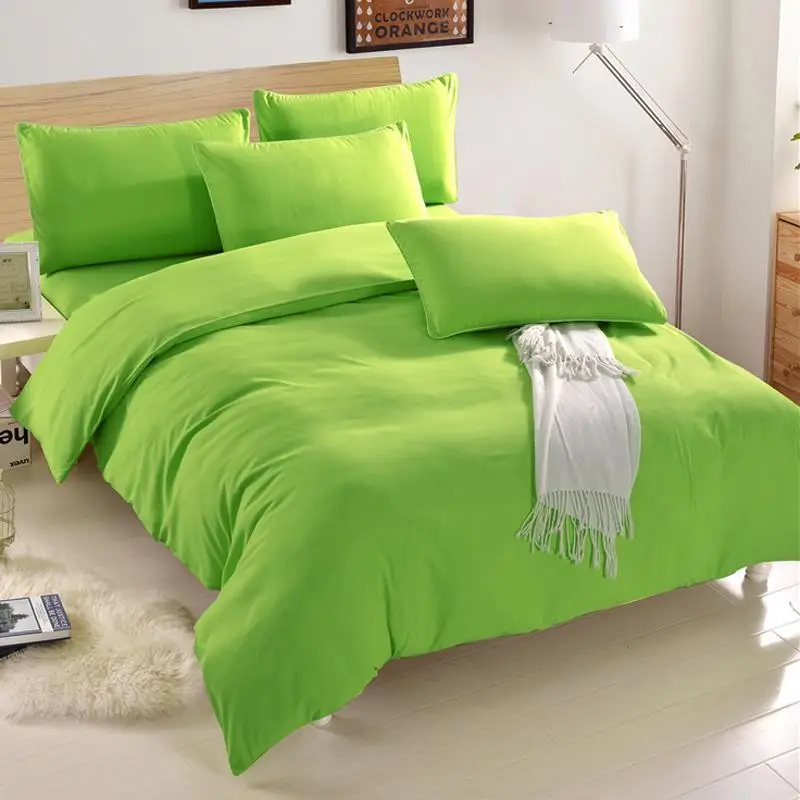 58 домашний текстиль зеленый фиолетовый темно-синий комплект постельного белья