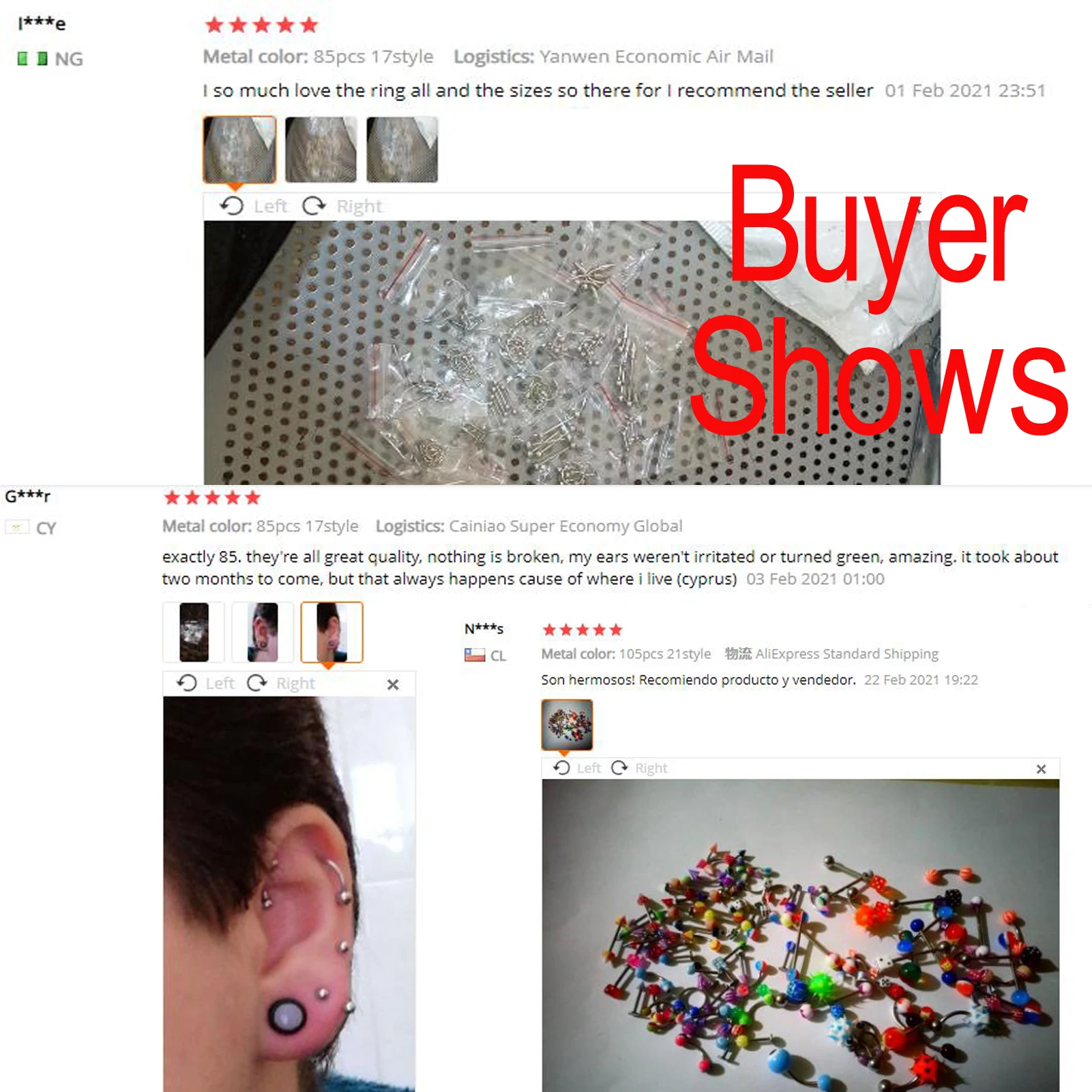 55/85/105 шт микс стилей из нержавеющей стали в язык бровь живота кольцо для носа и