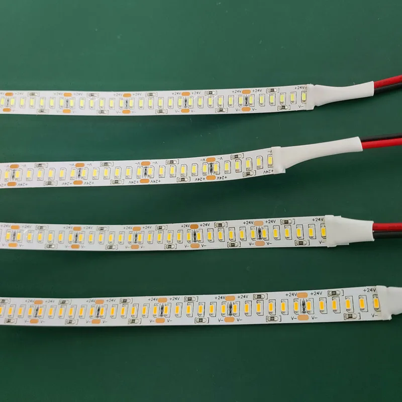 Фото 5 м 1200 светодиодный S 24 в 3014 SMD Светодиодная лента 12-14 лм 240 светодиодный Дов/м Золотая линия светодиодный ная лента светильник Холодный белый ... №2