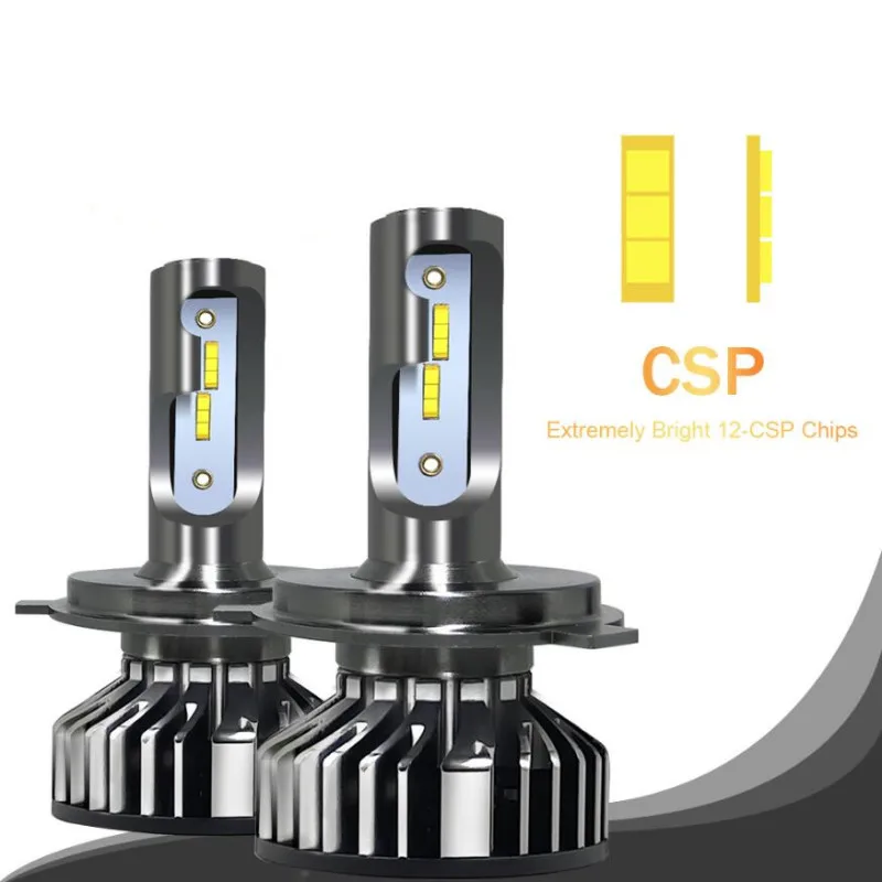 

Waterproof updated stable Led H7 H4 Car Headlight Bulb ZES 1860 Chip H1 H11 9005 9006 6500K 12V Auto Fog Lamps w/canbus decoder