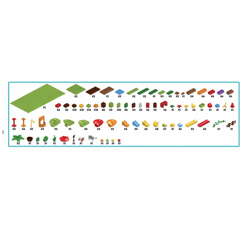 

Mailackers City Buildings Playful Dream Island Build Blocks City Animal world ArchitectureModel Bricks Toys For Children Gift