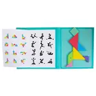 96 Магнитные пазлы Tangram, Детские игрушки Монтессори, обучающая Волшебная книга, костюм для маленьких детей