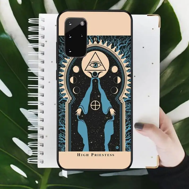 

Witches moon Tarot Mystery totem Phone Case For Samsung galaxy S 9 10 20 A 10 21 30 31 40 50 51 71 s note 20 j 4 2018 plus