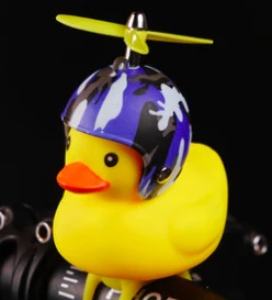 Color propeller Велосипедный светильник, передний хвост, велосипедный звонок, рожок, вспышка, велосипедный руль, утиная голова, сигнальная лампа, велосипедный резиновый предупреждающий светильник, звуковой сигнал, безопасность - Цвет: Color propeller