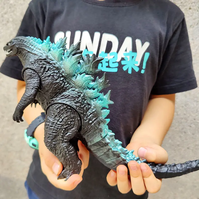 

Godzilla VS King Kong Figure Action Anime Figurie Gulian Runaway Rabid Godzilla ABS Soft Glue Monster Doll Model Ornaments Toys
