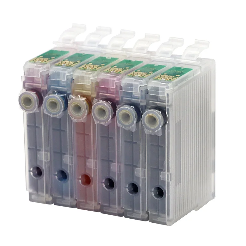 T0821Refillable чернильный картридж для Epson Stylus R270 R390 RX590 T50 TX700W TX800W TX720 TX700 TX800 RX610 принтеры